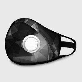 Маска из неопрена с принтом Camo - Black & White (Чёрно-белый камуфляж) в городе Новоалтайск, неопрен 100% | Форма огибающая нос. Резинки для ушей с дополнительной резинкой на затылке. Клапан для выдоха для активного дыхания при занятиях спортом. Эластичный материал маски и окантовки для лучшего растяжения и прилегания маски.  | 0x000000123 | camo | камуфляж | чёрно белый