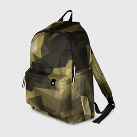 Рюкзак 3D с принтом Camo - Black & Yellow (Чёрно-жёлтый камуфляж) в городе Новоалтайск, 100% полиэстер | лямки с регулируемой длиной, сверху петелька, чтобы рюкзак можно было повесить на вешалку. Основное отделение закрывается на молнию, как и внешний карман. Внутри два дополнительных кармана, один из которых закрывается на молнию. По бокам два дополнительных кармашка | 0x000000123 | camo | камуфляж