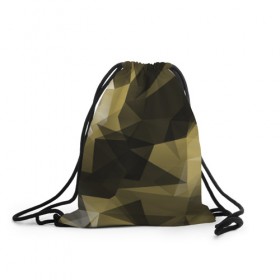 Рюкзак-мешок 3D с принтом Camo - Black & Yellow (Чёрно-жёлтый камуфляж) в городе Новоалтайск, 100% полиэстер | плотность ткани — 200 г/м2, размер — 35 х 45 см; лямки — толстые шнурки, застежка на шнуровке, без карманов и подкладки | 0x000000123 | camo | камуфляж