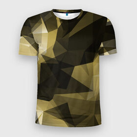 Мужская футболка 3D спортивная с принтом Camo - Black & Yellow (Чёрно-жёлтый камуфляж) в городе Новоалтайск, 100% полиэстер с улучшенными характеристиками | приталенный силуэт, круглая горловина, широкие плечи, сужается к линии бедра | 0x000000123 | camo | камуфляж