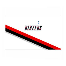 Бумага для упаковки 3D с принтом Форма Portland Trail Blazers белая в городе Новоалтайск, пластик и полированная сталь | круглая форма, металлическое крепление в виде кольца | Тематика изображения на принте: nba