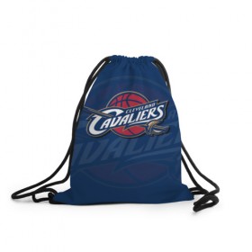 Рюкзак-мешок 3D с принтом NBA: Cleveland Cavaliers в городе Новоалтайск, 100% полиэстер | плотность ткани — 200 г/м2, размер — 35 х 45 см; лямки — толстые шнурки, застежка на шнуровке, без карманов и подкладки | nba