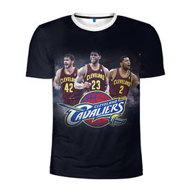Мужская футболка 3D спортивная с принтом NBA: Cleveland Cavaliers в городе Новоалтайск, 100% полиэстер с улучшенными характеристиками | приталенный силуэт, круглая горловина, широкие плечи, сужается к линии бедра | nba