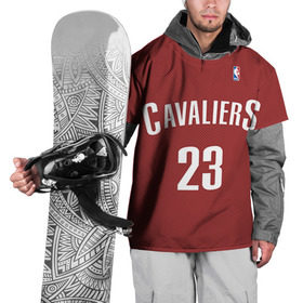 Накидка на куртку 3D с принтом Форма Cavaliers Cleveland красная в городе Новоалтайск, 100% полиэстер |  | Тематика изображения на принте: nba