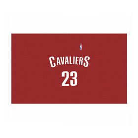 Бумага для упаковки 3D с принтом Форма Cavaliers Cleveland красная в городе Новоалтайск, пластик и полированная сталь | круглая форма, металлическое крепление в виде кольца | Тематика изображения на принте: nba