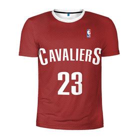 Мужская футболка 3D спортивная с принтом Форма Cavaliers Cleveland красная в городе Новоалтайск, 100% полиэстер с улучшенными характеристиками | приталенный силуэт, круглая горловина, широкие плечи, сужается к линии бедра | nba