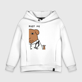 Детское худи Oversize хлопок с принтом Dogtor в городе Новоалтайск, френч-терри — 70% хлопок, 30% полиэстер. Мягкий теплый начес внутри —100% хлопок | боковые карманы, эластичные манжеты и нижняя кромка, капюшон на магнитной кнопке | dogtor | догтор | доктор | собака