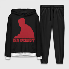 Женский костюм 3D (с толстовкой) с принтом Mr Robot в городе Новоалтайск,  |  | Тематика изображения на принте: mister | robot | мистер робот