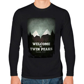 Мужской лонгслив хлопок с принтом Twin Peaks в городе Новоалтайск, 100% хлопок |  | twin peaks | дэвид линч | лес | лора палмер | сова | твин пикс | туман