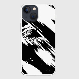 Чехол для iPhone 13 mini с принтом Чёрно белый в городе Новоалтайск,  |  | watercolor | абстракция красок | акварель | брызги красок | живопись | картина | краска | потертость красок | размытые краски | текстуры | художник | черно белый | яркие | яркие краски