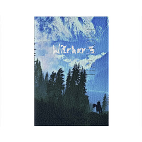 Обложка для паспорта матовая кожа с принтом Witcher 3 в городе Новоалтайск, натуральная матовая кожа | размер 19,3 х 13,7 см; прозрачные пластиковые крепления | gwent | gwent: the witcher card game | witcher 3 | ведьмак | гвинт | геральд | огонь | пламя