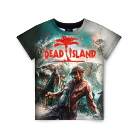 Детская футболка 3D с принтом Dead island 8 в городе Новоалтайск, 100% гипоаллергенный полиэфир | прямой крой, круглый вырез горловины, длина до линии бедер, чуть спущенное плечо, ткань немного тянется | dead | island | repticide | zombie | дэд айлэнд | зомби | мозги