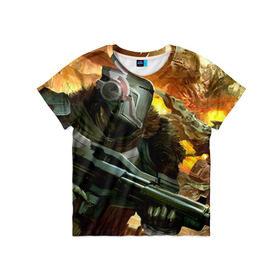 Детская футболка 3D с принтом Destiny 1 в городе Новоалтайск, 100% гипоаллергенный полиэфир | прямой крой, круглый вырез горловины, длина до линии бедер, чуть спущенное плечо, ткань немного тянется | Тематика изображения на принте: 