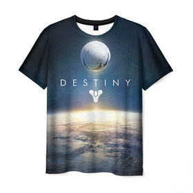 Мужская футболка 3D с принтом Destiny 11 в городе Новоалтайск, 100% полиэфир | прямой крой, круглый вырез горловины, длина до линии бедер | Тематика изображения на принте: destiny | дестени | дэстэни | космос