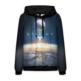 Мужская толстовка 3D с принтом Destiny 11 в городе Новоалтайск, 100% полиэстер | двухслойный капюшон со шнурком для регулировки, мягкие манжеты на рукавах и по низу толстовки, спереди карман-кенгуру с мягким внутренним слоем. | destiny | дестени | дэстэни | космос