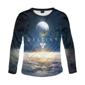 Женский лонгслив 3D с принтом Destiny 11 в городе Новоалтайск, 100% полиэстер | длинные рукава, круглый вырез горловины, полуприлегающий силуэт | destiny | дестени | дэстэни | космос