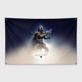 Флаг-баннер с принтом Destiny 17 в городе Новоалтайск, 100% полиэстер | размер 67 х 109 см, плотность ткани — 95 г/м2; по краям флага есть четыре люверса для крепления | Тематика изображения на принте: destiny | дестени | дэстэни | космос