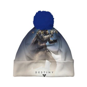 Шапка 3D c помпоном с принтом Destiny 17 в городе Новоалтайск, 100% полиэстер | универсальный размер, печать по всей поверхности изделия | destiny | дестени | дэстэни | космос