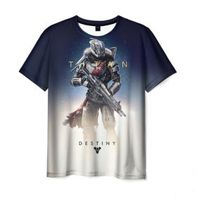 Мужская футболка 3D с принтом Destiny 18 в городе Новоалтайск, 100% полиэфир | прямой крой, круглый вырез горловины, длина до линии бедер | destiny | дестени | дэстэни | космос