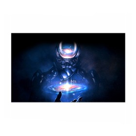 Бумага для упаковки 3D с принтом ME Andromeda 3 в городе Новоалтайск, пластик и полированная сталь | круглая форма, металлическое крепление в виде кольца | andromeda | effect | андромеда | массб эффект | эфект
