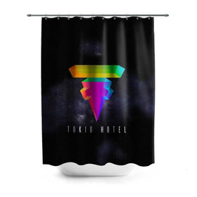 Штора 3D для ванной с принтом Tokio Hotel в городе Новоалтайск, 100% полиэстер | плотность материала — 100 г/м2. Стандартный размер — 146 см х 180 см. По верхнему краю — пластиковые люверсы для креплений. В комплекте 10 пластиковых колец | 2017 | dream machine | tokio hotel | билл каулитц | георг листинг | густав шефер | токийский отель | том каулиц