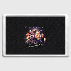 Магнит 45*70 с принтом Tokio Hotel в городе Новоалтайск, Пластик | Размер: 78*52 мм; Размер печати: 70*45 | Тематика изображения на принте: 2017 | dream machine | tokio hotel | билл каулитц | георг листинг | густав шефер | токийский отель | том каулиц