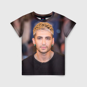 Детская футболка 3D с принтом Bill Kaulitz в городе Новоалтайск, 100% гипоаллергенный полиэфир | прямой крой, круглый вырез горловины, длина до линии бедер, чуть спущенное плечо, ткань немного тянется | 2017 | dream machine | tokio hotel | билл каулитц | токийский отель