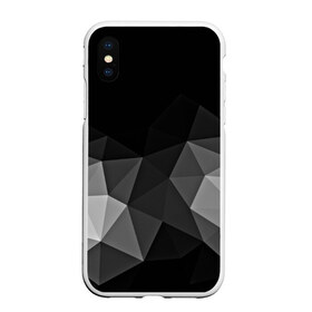 Чехол для iPhone XS Max матовый с принтом Abstract gray в городе Новоалтайск, Силикон | Область печати: задняя сторона чехла, без боковых панелей | abstraction | абстракция | геометрия | грани | изгиб | линии | полигоны | полосы | постель | розовый | сочетания | текстура | треугольники