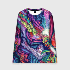 Мужской лонгслив 3D с принтом Hyper beast в городе Новоалтайск, 100% полиэстер | длинные рукава, круглый вырез горловины, полуприлегающий силуэт | counter strike | cs | cs go | global offensive | hyper beast | гипер зверь | гиперзверь | контр страйк | контра | кс | тату | татуировка | яркая