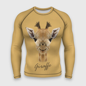 Мужской рашгард 3D с принтом Жираф в городе Новоалтайск,  |  | giraffe | арт | жираф | зоопарк | рафик