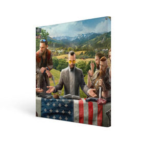 Холст квадратный с принтом Far Cry 5 в городе Новоалтайск, 100% ПВХ |  | farcry | фар край | фаркрай