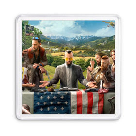 Магнит 55*55 с принтом Far Cry 5 в городе Новоалтайск, Пластик | Размер: 65*65 мм; Размер печати: 55*55 мм | Тематика изображения на принте: farcry | фар край | фаркрай