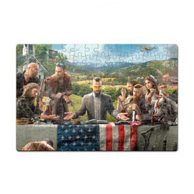 Пазл магнитный 126 элементов с принтом Far Cry 5 в городе Новоалтайск, полимерный материал с магнитным слоем | 126 деталей, размер изделия —  180*270 мм | farcry | фар край | фаркрай