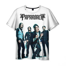 Мужская футболка 3D с принтом Paparoach 5 в городе Новоалтайск, 100% полиэфир | прямой крой, круглый вырез горловины, длина до линии бедер | papa | papa roach | roach | альтернативный | группа | джекоби шэддикс | джерри хортон | метал | ню | нюметал | палермо | папа | папароач | папароч | роач | рок | роч | рэп | хард | хардрок | эсперанс