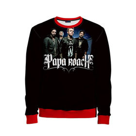 Детский свитшот 3D с принтом Paparoach 10 в городе Новоалтайск, 100% полиэстер | свободная посадка, прямой крой, мягкая тканевая резинка на рукавах и понизу свитшота | papa | papa roach | roach | альтернативный | группа | джекоби шэддикс | джерри хортон | метал | ню | нюметал | палермо | папа | папароач | папароч | роач | рок | роч | рэп | хард | хардрок | эсперанс