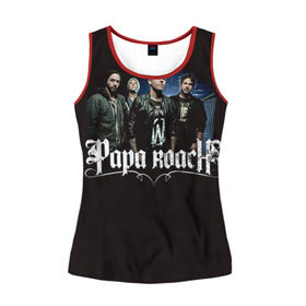 Женская майка 3D с принтом Paparoach 10 в городе Новоалтайск, 100% полиэстер | круглая горловина, прямой силуэт, длина до линии бедра | papa | papa roach | roach | альтернативный | группа | джекоби шэддикс | джерри хортон | метал | ню | нюметал | палермо | папа | папароач | папароч | роач | рок | роч | рэп | хард | хардрок | эсперанс