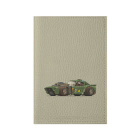 Обложка для паспорта матовая кожа Гонка: в городе Новоалтайск, натуральная матовая кожа | размер 19,3 х 13,7 см; прозрачные пластиковые крепления | 1967 | ford | gt 500 | mustang | shelby | гонка | гт 500 | тачка форд