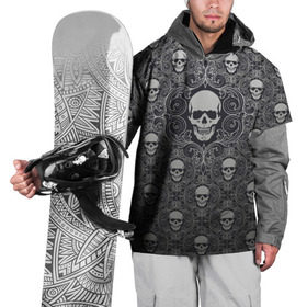 Накидка на куртку 3D с принтом Black Milk - Skulls - Черепа в городе Новоалтайск, 100% полиэстер |  | black milk | metall | pattern | rock | skulls | патерн | узор | череп | черепа | черная