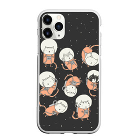 Чехол для iPhone 11 Pro матовый с принтом space cat в городе Новоалтайск, Силикон |  | Тематика изображения на принте: cat | cosmos | space | космос | кот | коты | кошка