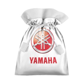 Подарочный 3D мешок с принтом Yamaha в городе Новоалтайск, 100% полиэстер | Размер: 29*39 см | Тематика изображения на принте: brand | car | japanese | logo | motorcycle | sign | yamaha | автомобиль | знак | логотип | марка | мотоцикл | ямаха | японская