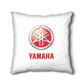 Подушка 3D с принтом Yamaha в городе Новоалтайск, наволочка – 100% полиэстер, наполнитель – холлофайбер (легкий наполнитель, не вызывает аллергию). | состоит из подушки и наволочки. Наволочка на молнии, легко снимается для стирки | brand | car | japanese | logo | motorcycle | sign | yamaha | автомобиль | знак | логотип | марка | мотоцикл | ямаха | японская