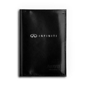 Обложка для автодокументов с принтом Infiniti в городе Новоалтайск, натуральная кожа |  размер 19,9*13 см; внутри 4 больших “конверта” для документов и один маленький отдел — туда идеально встанут права | Тематика изображения на принте: авто | инфинити | марка | машина