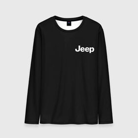 Мужской лонгслив 3D с принтом Jeep в городе Новоалтайск, 100% полиэстер | длинные рукава, круглый вырез горловины, полуприлегающий силуэт | автомобиль | джип | марка | машина