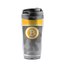 Термокружка-непроливайка с принтом Black Milk Bitcoin - Биткоин в городе Новоалтайск, внутренняя часть — пищевой пластик, наружная часть — прозрачный пластик, между ними — полиграфическая вставка с рисунком | объем — 350 мл, герметичная крышка | bitcoin | black milk | ethereum | etherium | litecoin | биткоин | крипта | крипто | криптовалюта | лайткоин | майнер | майнинг | эфир