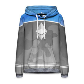 Мужская толстовка 3D с принтом Black Milk Ethereum - Эфириум в городе Новоалтайск, 100% полиэстер | двухслойный капюшон со шнурком для регулировки, мягкие манжеты на рукавах и по низу толстовки, спереди карман-кенгуру с мягким внутренним слоем. | black milk | ethereum | etherium | litecoin | крипта | крипто | криптовалюта | лайткоин | майнер | майнинг | эфир