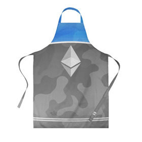 Фартук 3D с принтом Black Milk Ethereum - Эфириум в городе Новоалтайск, 100% полиэстер | общий размер — 65 х 85 см, ширина нагрудника — 26 см, горловина — 53 см, длина завязок — 54 см, общий обхват в поясе — 173 см. Принт на завязках и на горловине наносится с двух сторон, на основной части фартука — только с внешней стороны | black milk | ethereum | etherium | litecoin | крипта | крипто | криптовалюта | лайткоин | майнер | майнинг | эфир