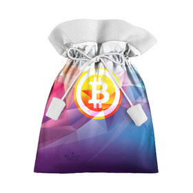 Подарочный 3D мешок с принтом Биткоин - Bitcoin Geometria в городе Новоалтайск, 100% полиэстер | Размер: 29*39 см | Тематика изображения на принте: bitcoin | coin | crypto | geometria | polygon | биткоин | геометрия | коин | криптовалюта | полигон