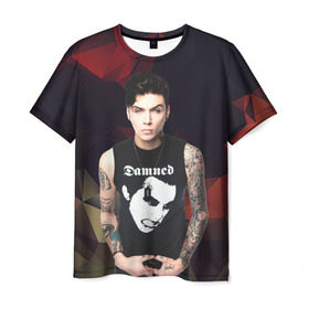 Мужская футболка 3D с принтом Black Veil Brides в городе Новоалтайск, 100% полиэфир | прямой крой, круглый вырез горловины, длина до линии бедер | Тематика изображения на принте: black veil brides | блэк вейл брайдс | энди бирсак