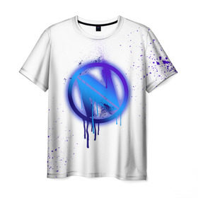 Мужская футболка 3D с принтом cs:go - EnVyUs (White collection) в городе Новоалтайск, 100% полиэфир | прямой крой, круглый вырез горловины, длина до линии бедер | Тематика изображения на принте: 0x000000123 | cs go | envyus | white | кс го | энви