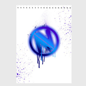 Скетчбук с принтом csgo - EnVyUs (White collection) в городе Новоалтайск, 100% бумага
 | 48 листов, плотность листов — 100 г/м2, плотность картонной обложки — 250 г/м2. Листы скреплены сверху удобной пружинной спиралью | Тематика изображения на принте: 0x000000123 | cs go | envyus | white | кс го | энви